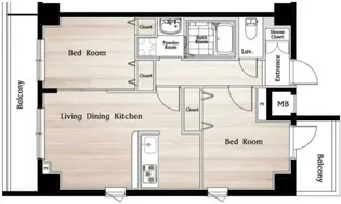 エヌステージ鶴見【7階】の間取り