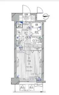 ラグジュアリーアパートメント・デュオ神楽坂【1階】の間取り
