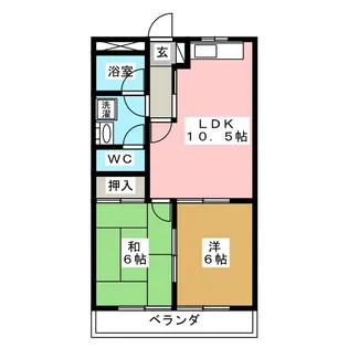 エクセル若宮【2階】の間取り