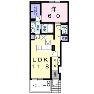 セラフィナイト【1階】の間取り