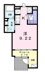 アパルトマン・ツジ【1階】の間取り