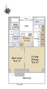 グラングリーン大阪 THE NORTH RESIDENCE【12階】の間取り