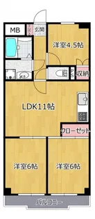 サンクレスト【2階】の間取り