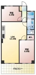 パークヒルズ奥田【2階】の間取り