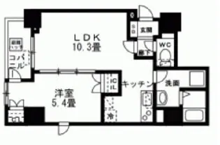 アクシア日本橋茅場町【7階】の間取り