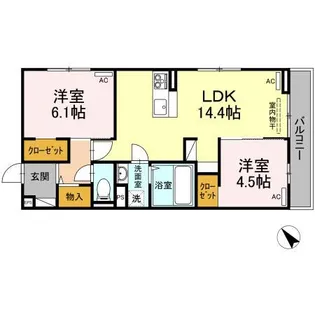 エスペランサ【3階】の間取り