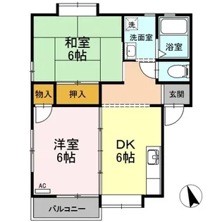アーバンハイツ【1階】の間取り