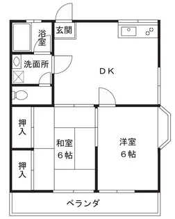 サンライズコーポ【2階】の間取り
