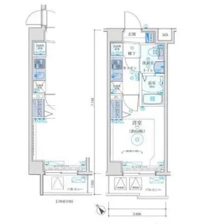 リヴシティ東池袋【1階】の間取り