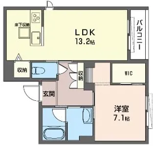 Anlord碑文谷【1階】の間取り