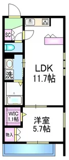 ライトビレッジ【3階】の間取り