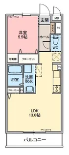 レジデンスガーデン【1階】の間取り