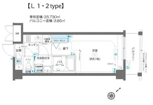 AELL蒲田南【3階】の間取り