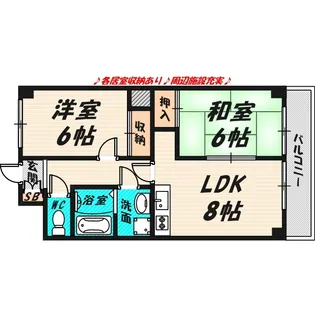 鶴見グリーンコート【4階】の間取り