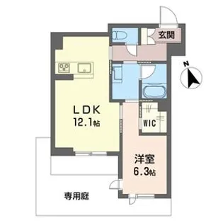 グランメルシー【1階】の間取り