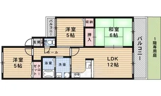 サンパレス21池田【3階】の間取り