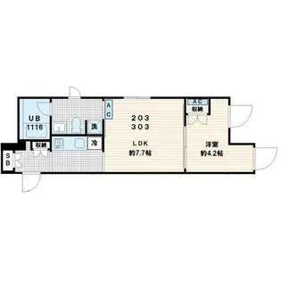 MUVA YOYOGI(旧名称Fullea代々木)(ムーヴァヨヨギ)【2階】の間取り