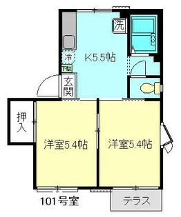 グリーンヴィラ【1階】の間取り