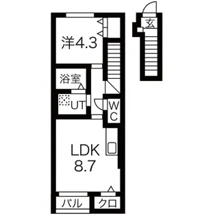 3PLS【2階】の間取り