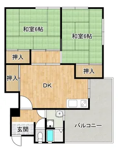 石金ハイツ【2階】の間取り