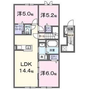 ヴィラK VII【2階】の間取り