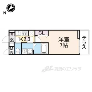 ルミエール・M【1階】の間取り
