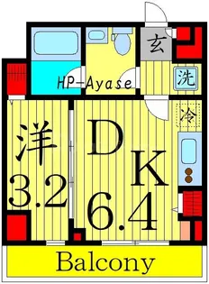 AZEST綾瀬#R【2階】の間取り