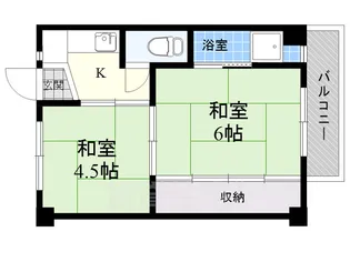 ビレッジハウス高田4号棟【3階】の間取り