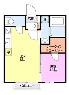 サンライズ【2階】の間取り