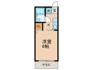 弥生レジデンスA棟【1階】の間取り
