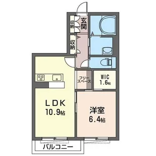 グリナージュII【1階】の間取り
