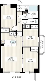 ベルドゥムール草加新田II【2階】の間取り