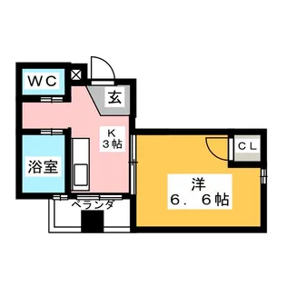 シャトー山田【2階】の間取り