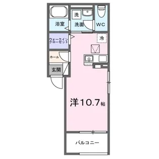 ル・シエル B【2階】の間取り