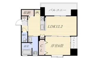 コーラル中央【3階】の間取り