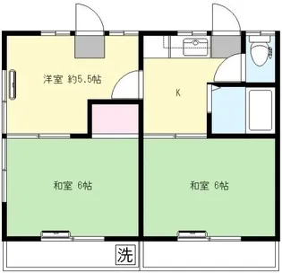 サカエハイツ【2階】の間取り