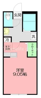 アジュール湘南【1階】の間取り