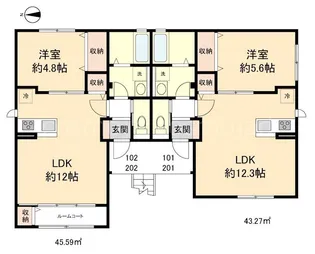 PARKVIEW【1階】の間取り