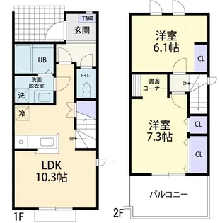 Doux maison(ドゥーメゾン)大野原 Aの間取り