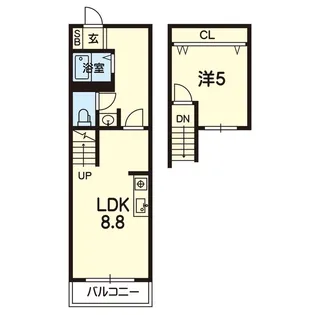 リライズ呉服町【9階】の間取り