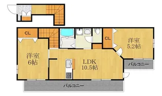 エルフズマンション【2階】の間取り