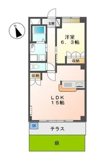 ガーデニングヒルズ北野345【2階】の間取り