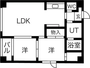 アメニティ美香保【3階】の間取り