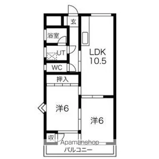 TSレジデンス II(旧コーポ山川)【3階】の間取り