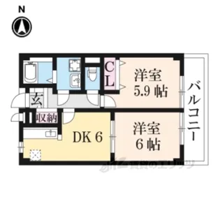アルカザーレM【2階】の間取り