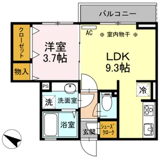 D-room Suelo【3階】の間取り