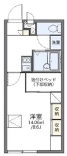 レオパレスジゴジ1【1階】の間取り