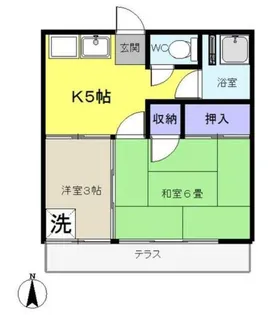 東りんどう荘【1階】の間取り