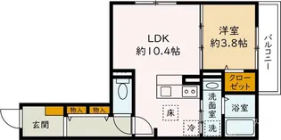 アヴェニール服部【2階】の間取り