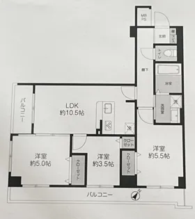 セザール南浦和【4階】の間取り